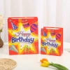 Colorful cake 3D patching powder gift bag, handbag, gilded powder paper bag, birthday return gift, souvenir from South America Specification image